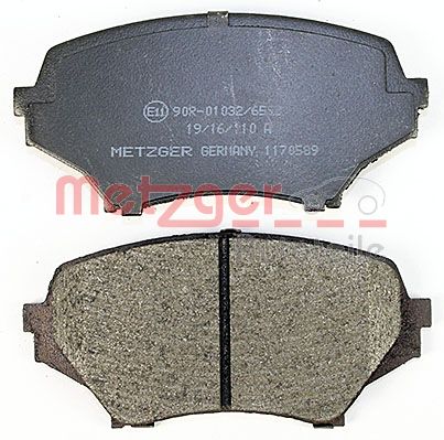 METZGER 1170589 Bremsbelagsatz, Scheibenbremse